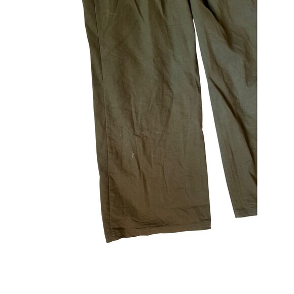 Sincerely Jules Olive Green Overalls Women’s Size L Adjustable Straps Wide Leg - Picture 6 of 6